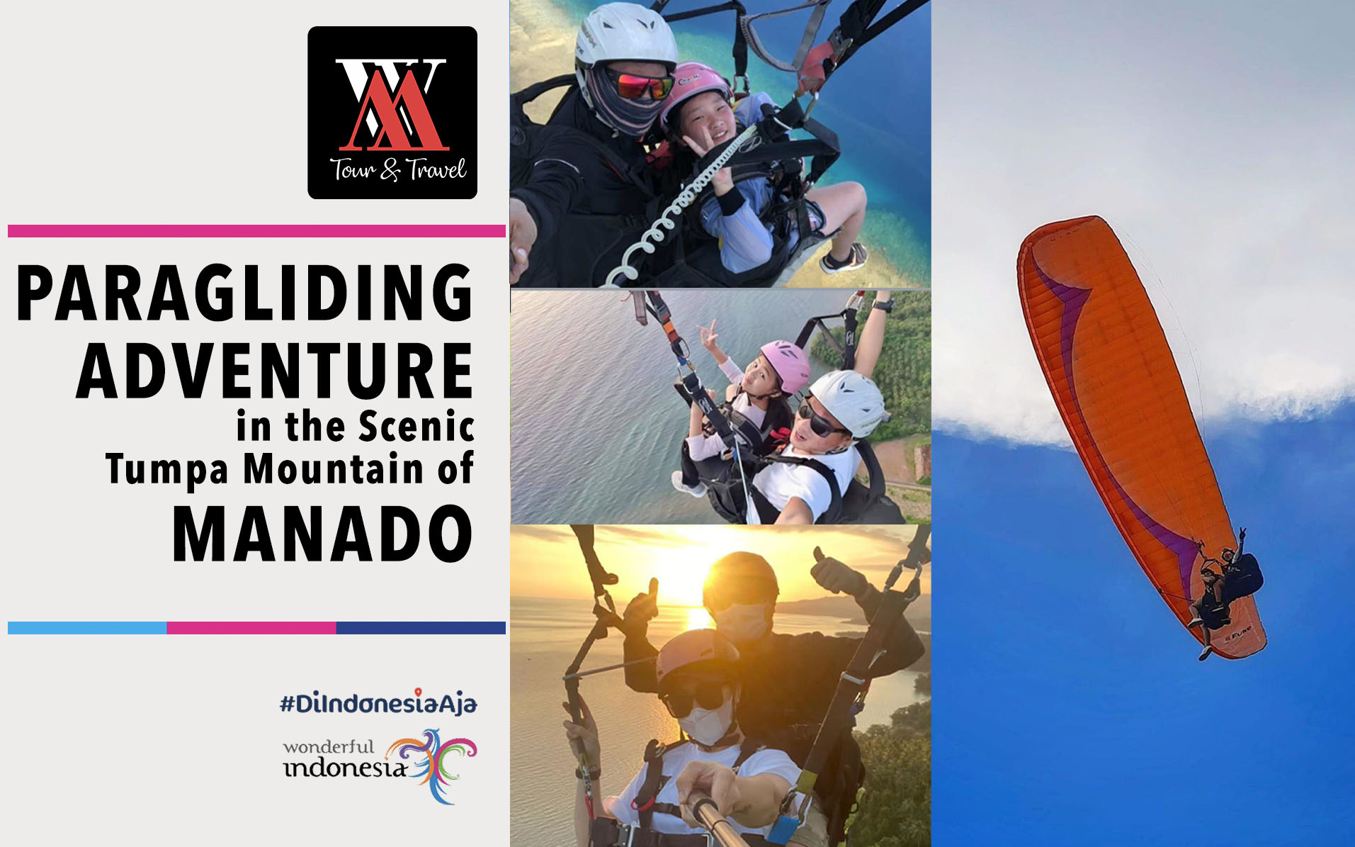 Paragliding Adventure in the Scenic Tumpa Mountain of Manado